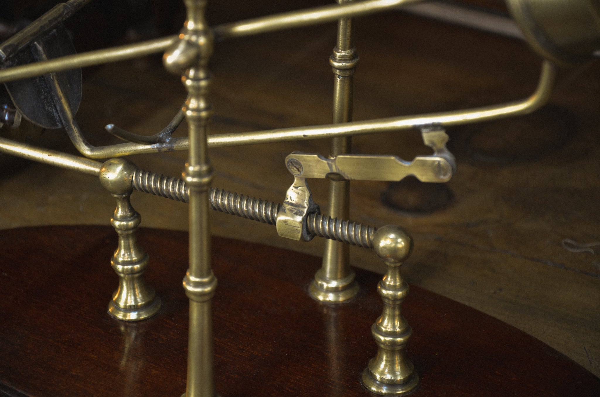 English Brass Wine Decanting Cradle