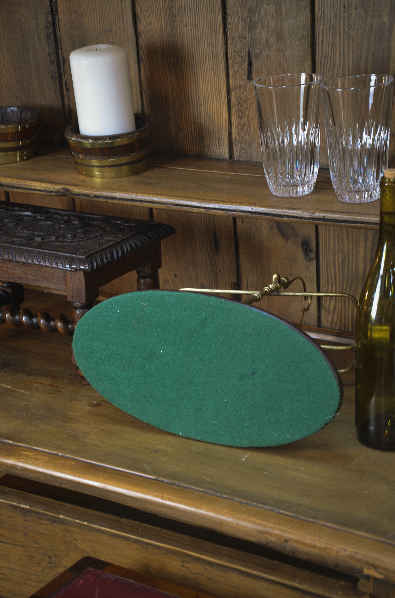English Brass Wine Decanting Cradle