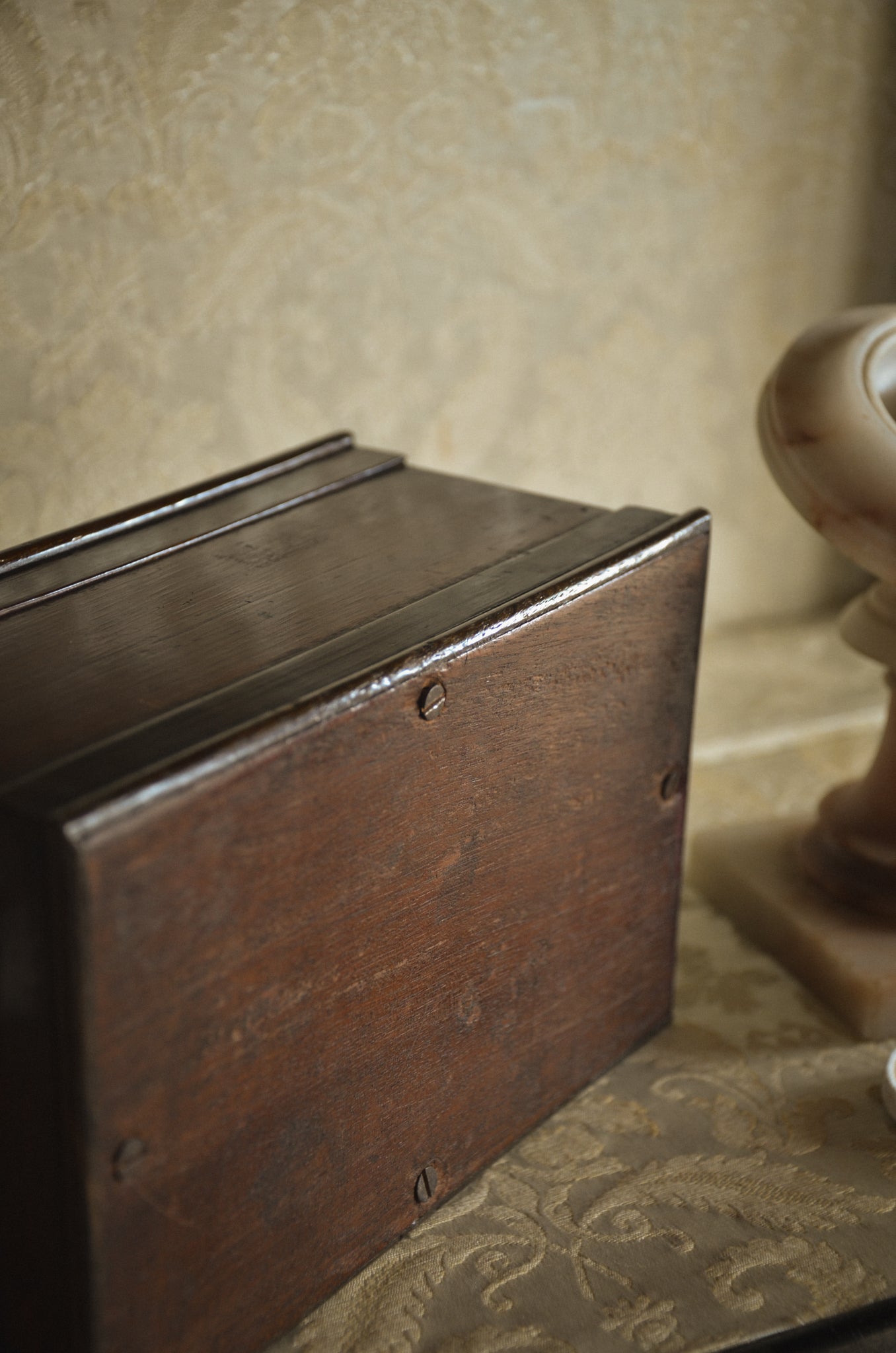 Antique Rosewood Piggy Bank