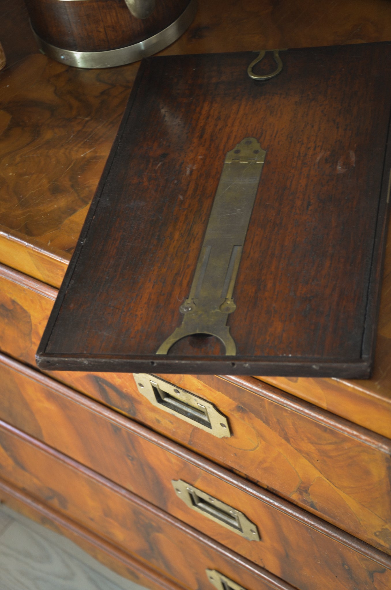 Antique Gentlemans Traveling Mirror