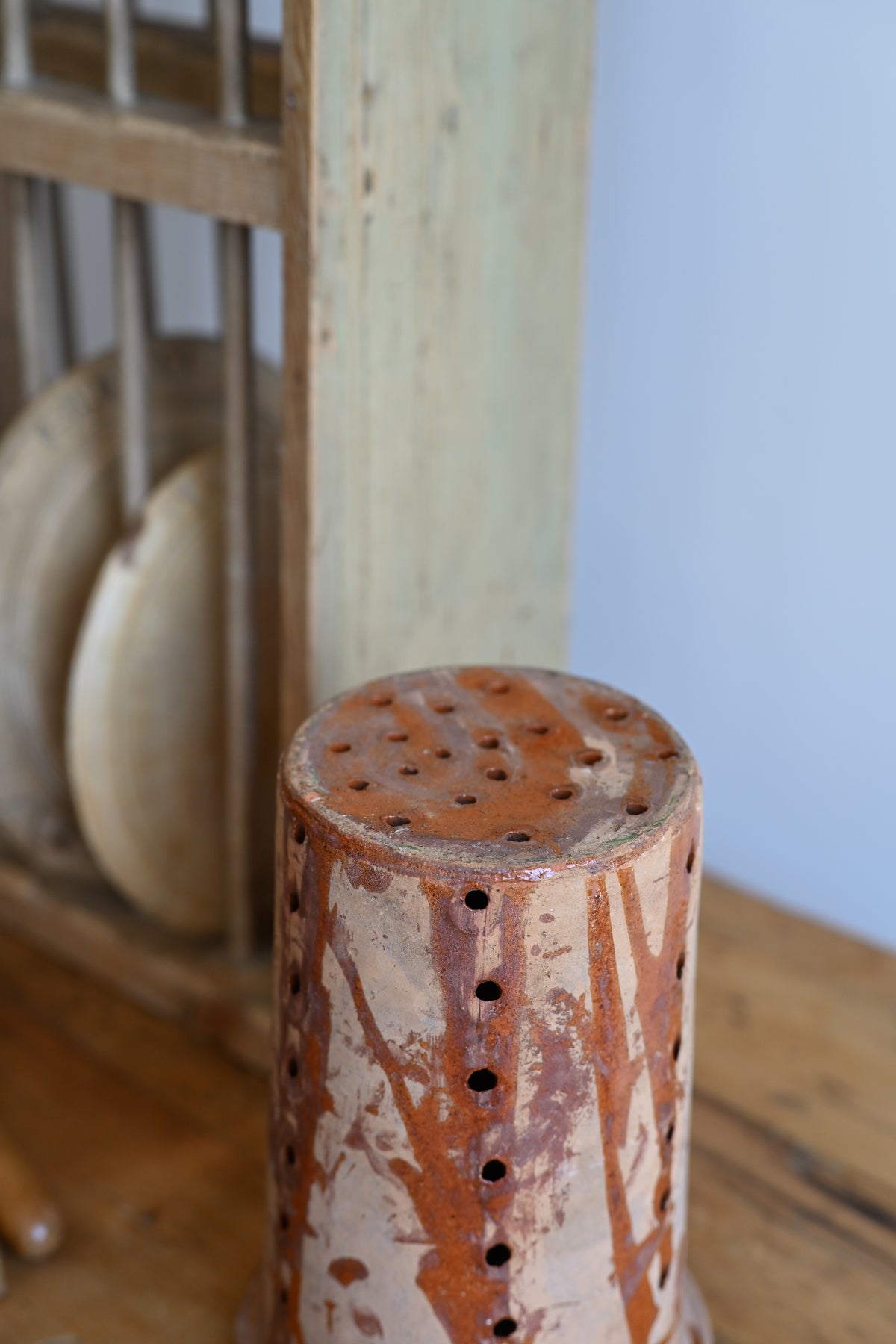 French Extra Large Cheese Mold Faisselle