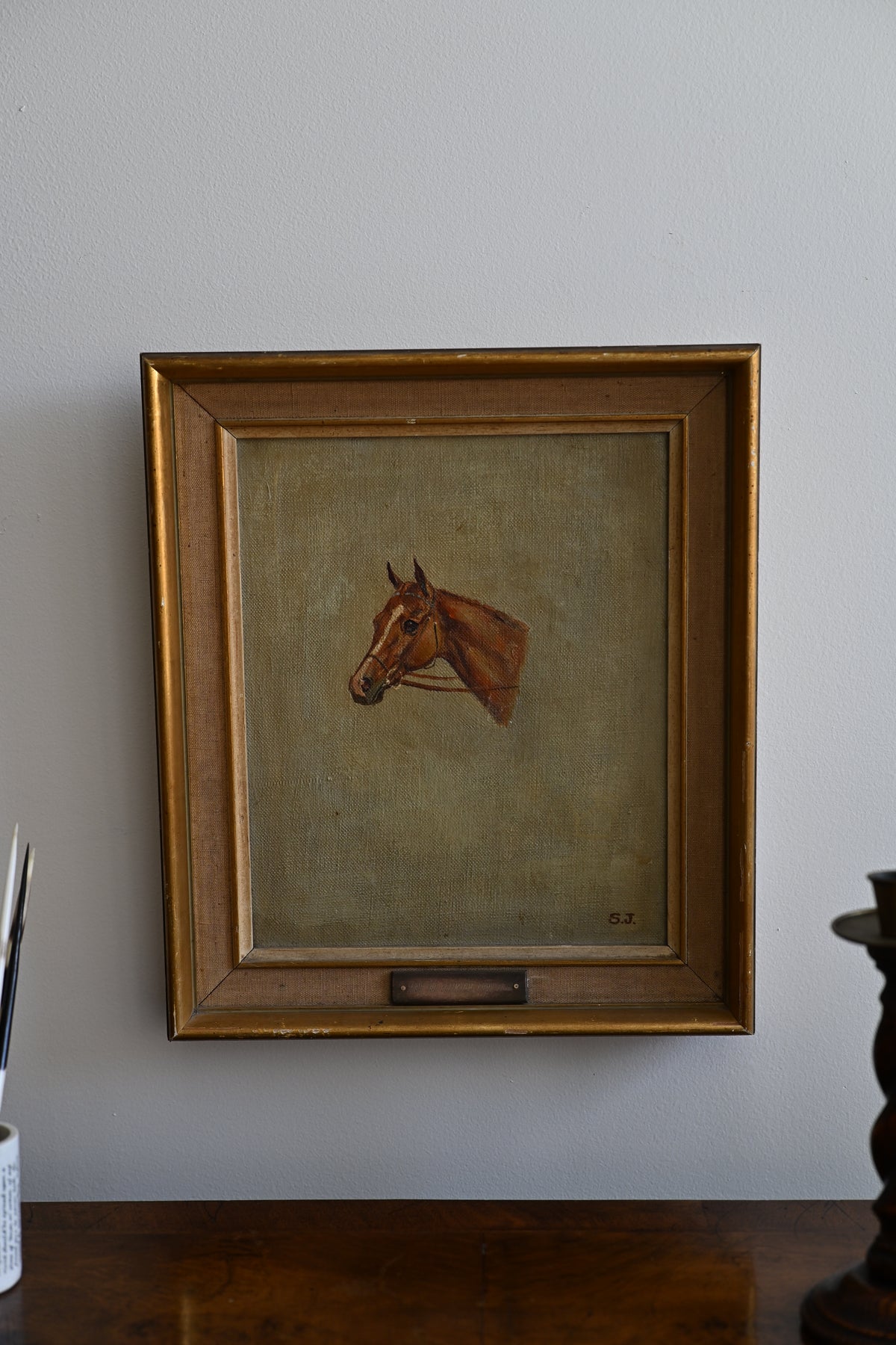 Portrait of a Horse Oil on Canvas